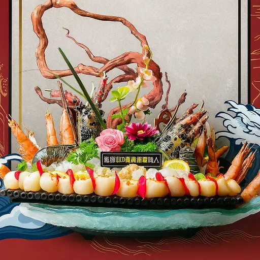 [1030] Seafood Platter (10pax ( lobster 2, Udang 10, Abalone 10, Scallop 10 ))